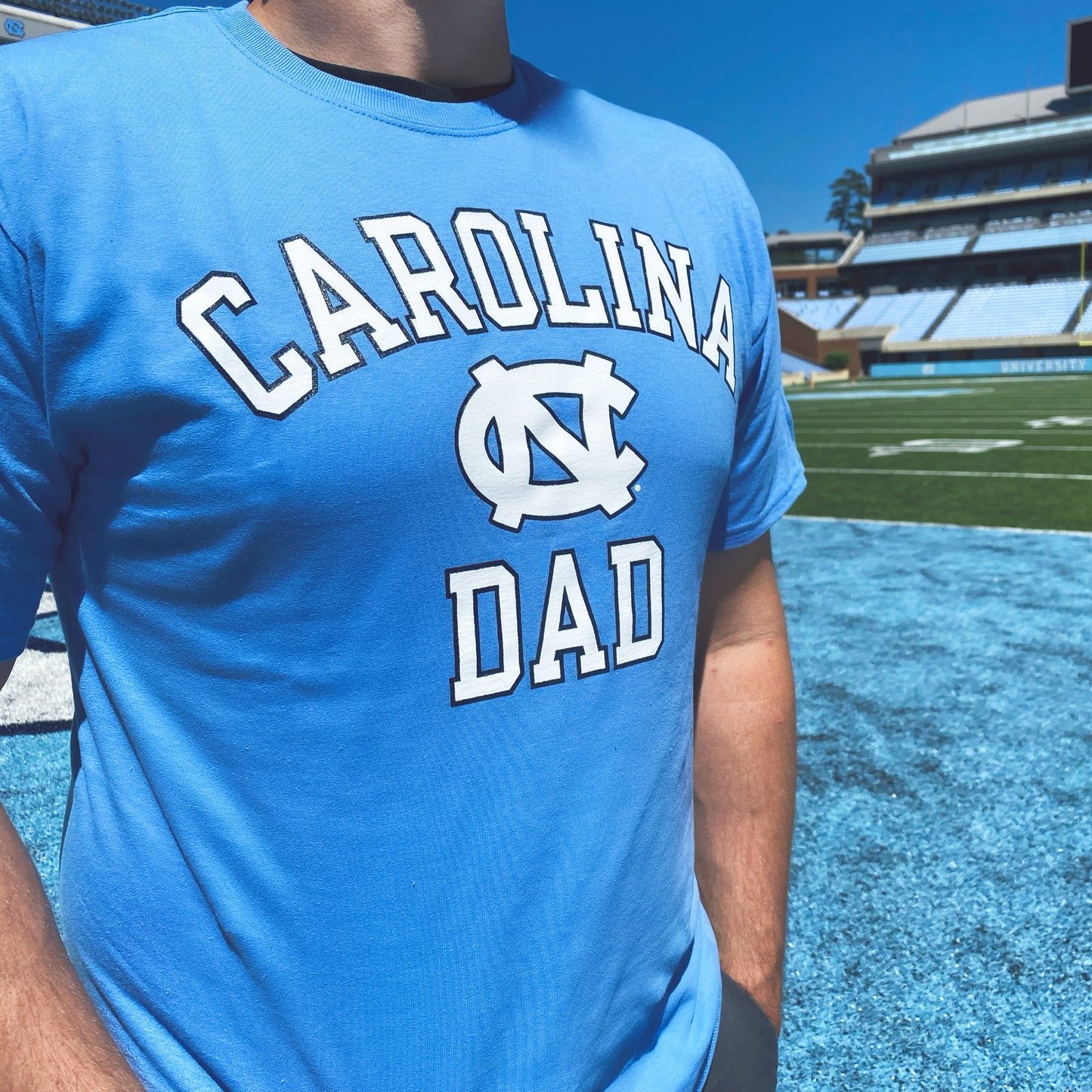 UNC Dad T-Shirt by Champion in Carolina Blue