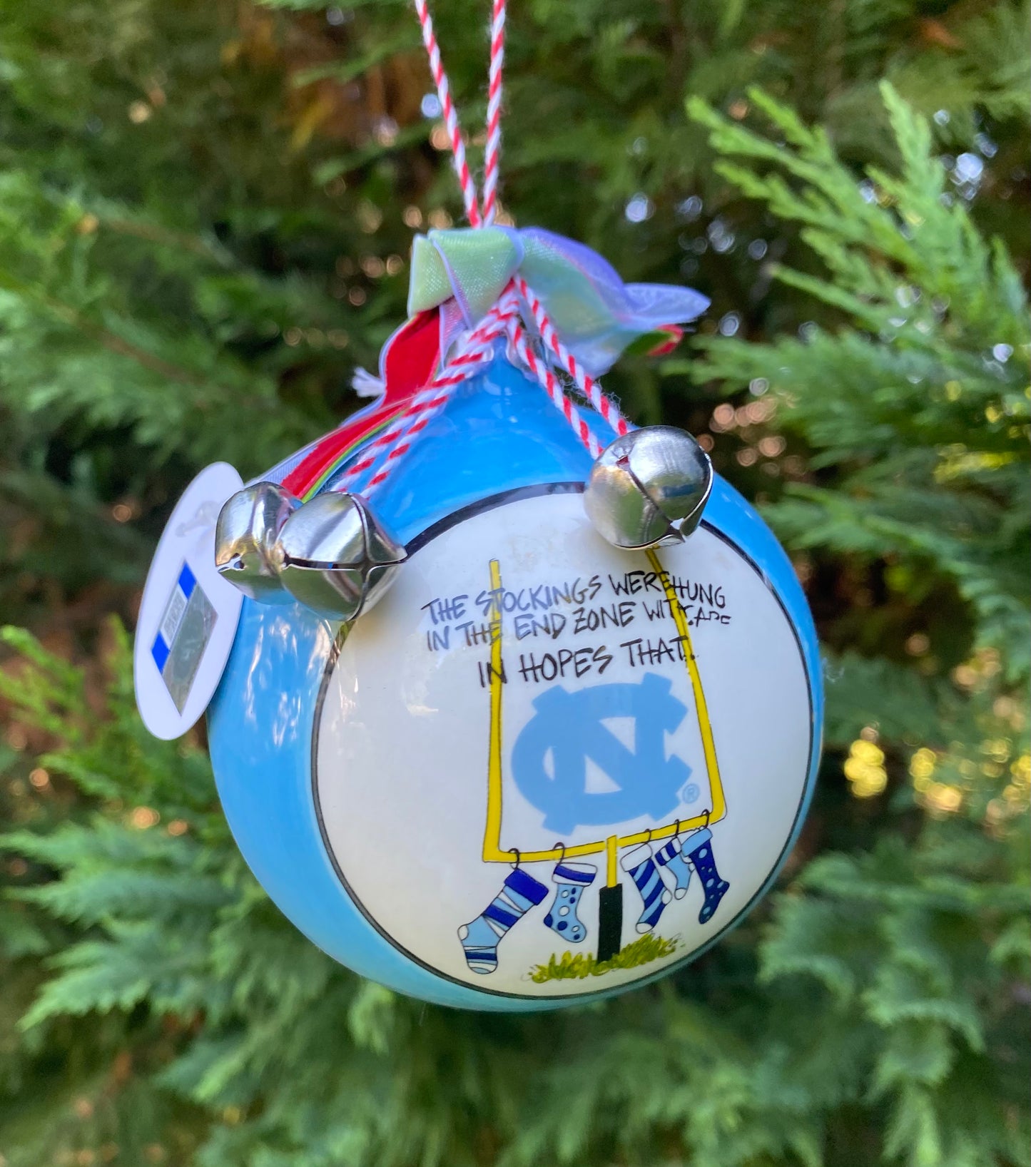 North Carolina Tar Heels Magnolia Lane NC Stocking UNC Ornament
