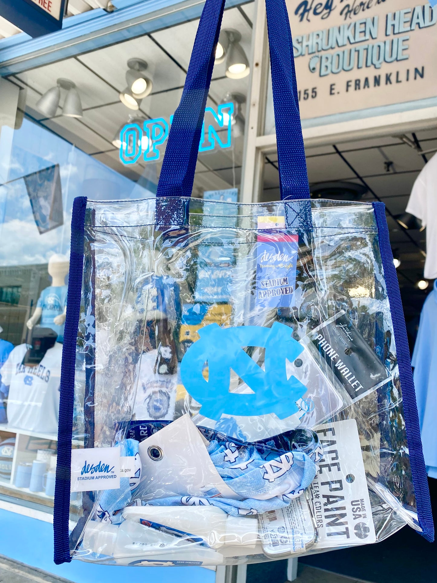 North Carolina Tar Heels Clear Open Stadium Tote