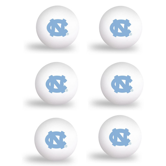 North Carolina Tar Heels Ping Pong Balls- 6 pack