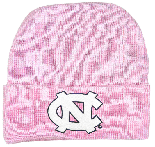 Pink UNC Logo Baby Knit Cap