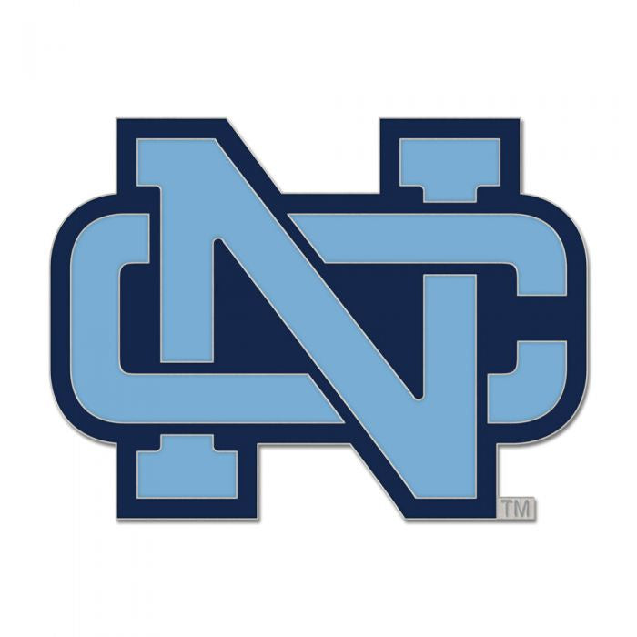 UNC Carolina Blue NC Interlock Vault Collector Enamel Lapel Pin