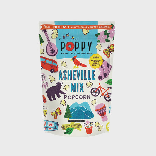Asheville Mix Popcorn - White Cheddar & Salted Caramel
