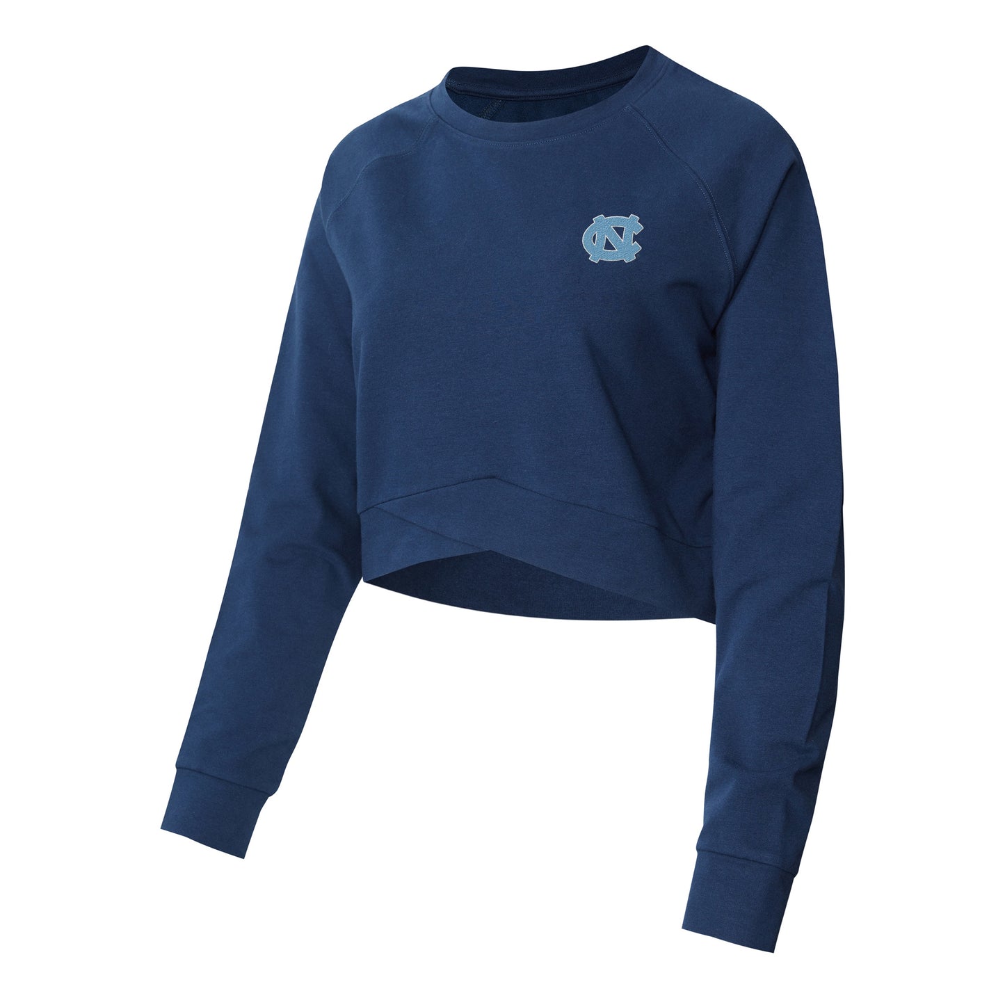 Carolina Tar Heels Women's Navy Cropped Sweatshirt