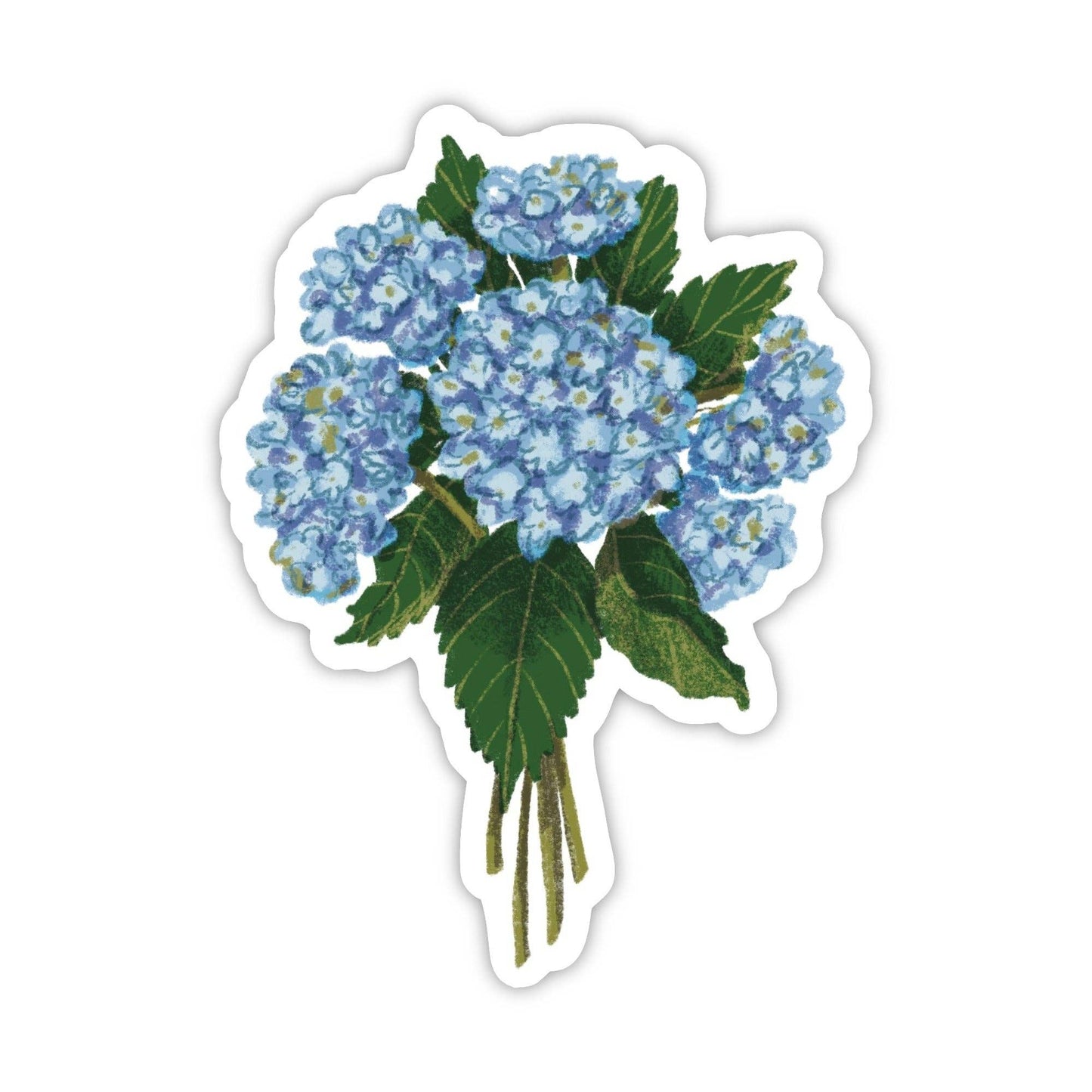 Blue Hydrangea Flower Bouquet Sticker