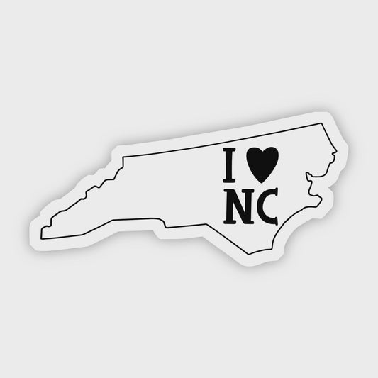 I Love North Carolina Sticker