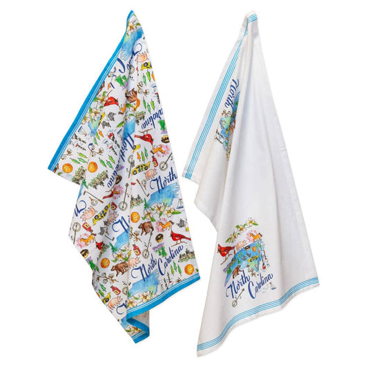 North Carolina State Collection Cotton Tea Towels Set/2