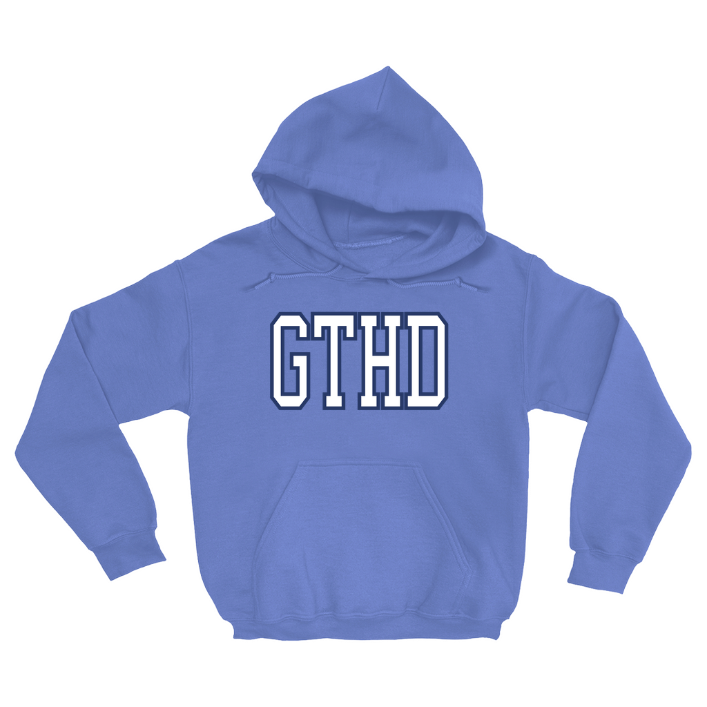 Carolina Blue GTHD Crewneck Adult Hoodie by Shrunken Head