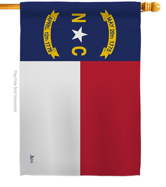 North Carolina Americana States Decor House Flag