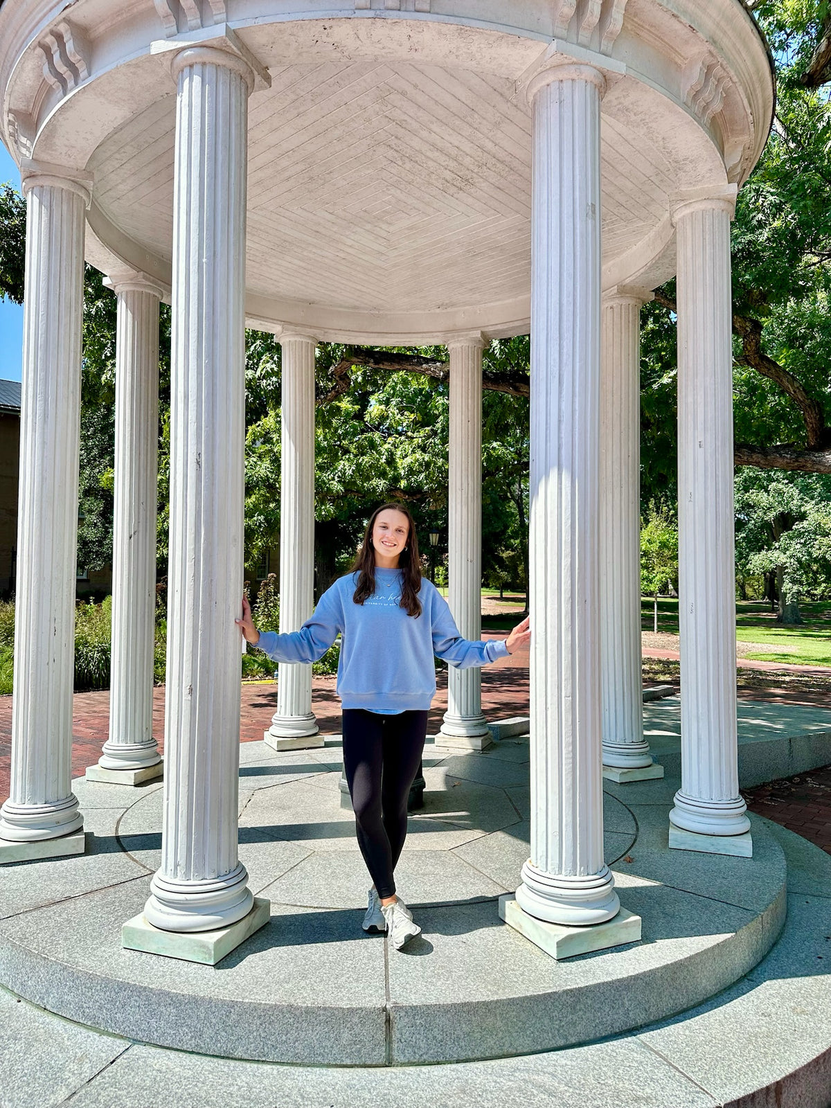 UNC Women's Triumph Embroidered Sweatshirt in Wildflower Mock Neck