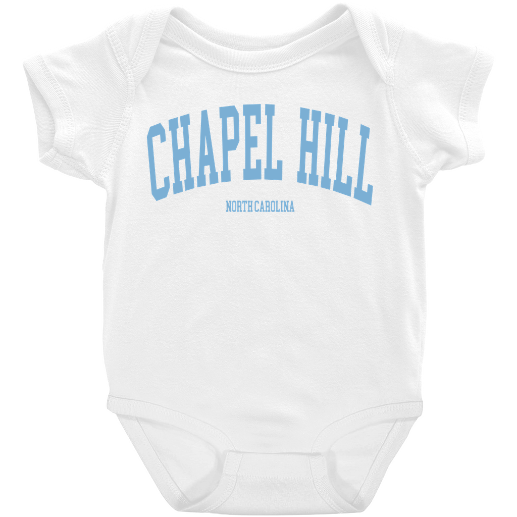 Chapel Hill North Carolina Classic White Baby Onesie