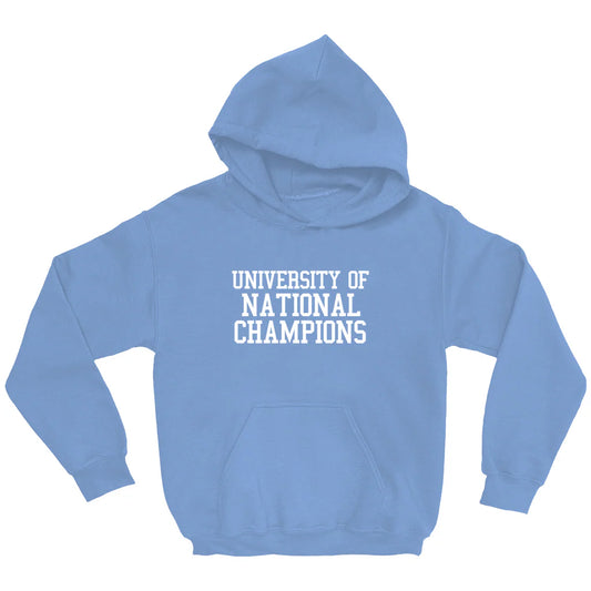 University of National Champions Adult Hoodie in Carolina Blue