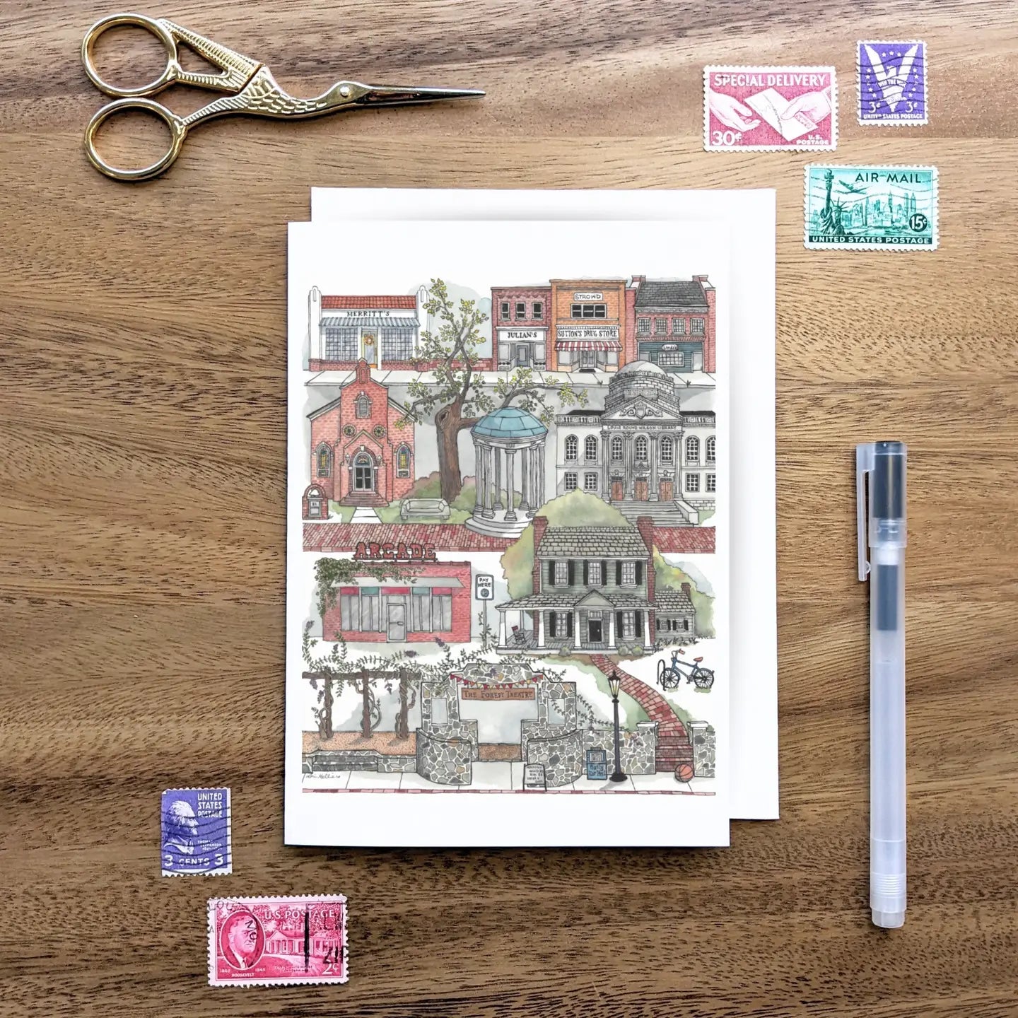 Chapel Hill, North Carolina Notecard