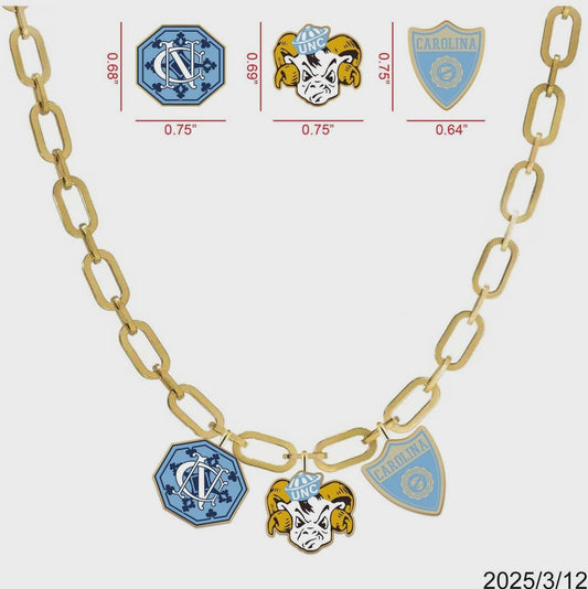 College Vault North Carolina Charm Necklace