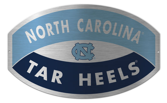 North Carolina Tar Heels 15.75x9.75 Aluminum Oval Wall Sign