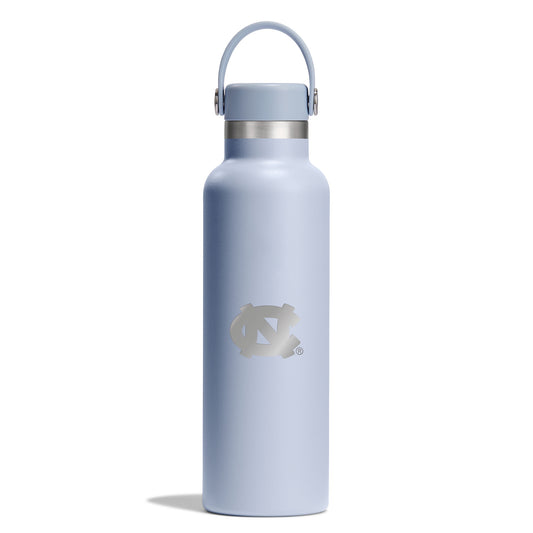 UNC Logo Light Blue Hydroflask Water Bottle 21 Oz