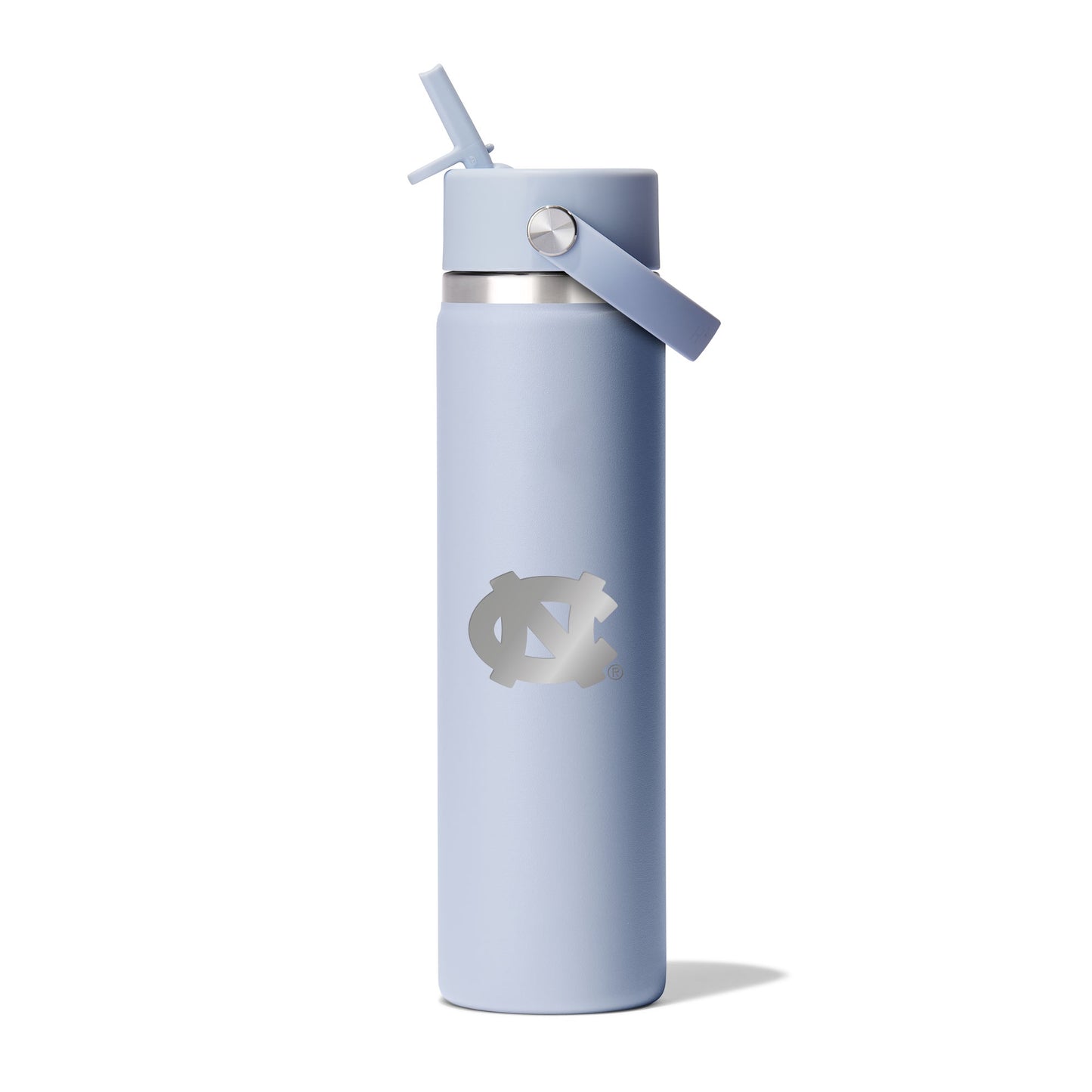 UNC Logo Light Blue Hydroflask Water Bottle 24 Oz