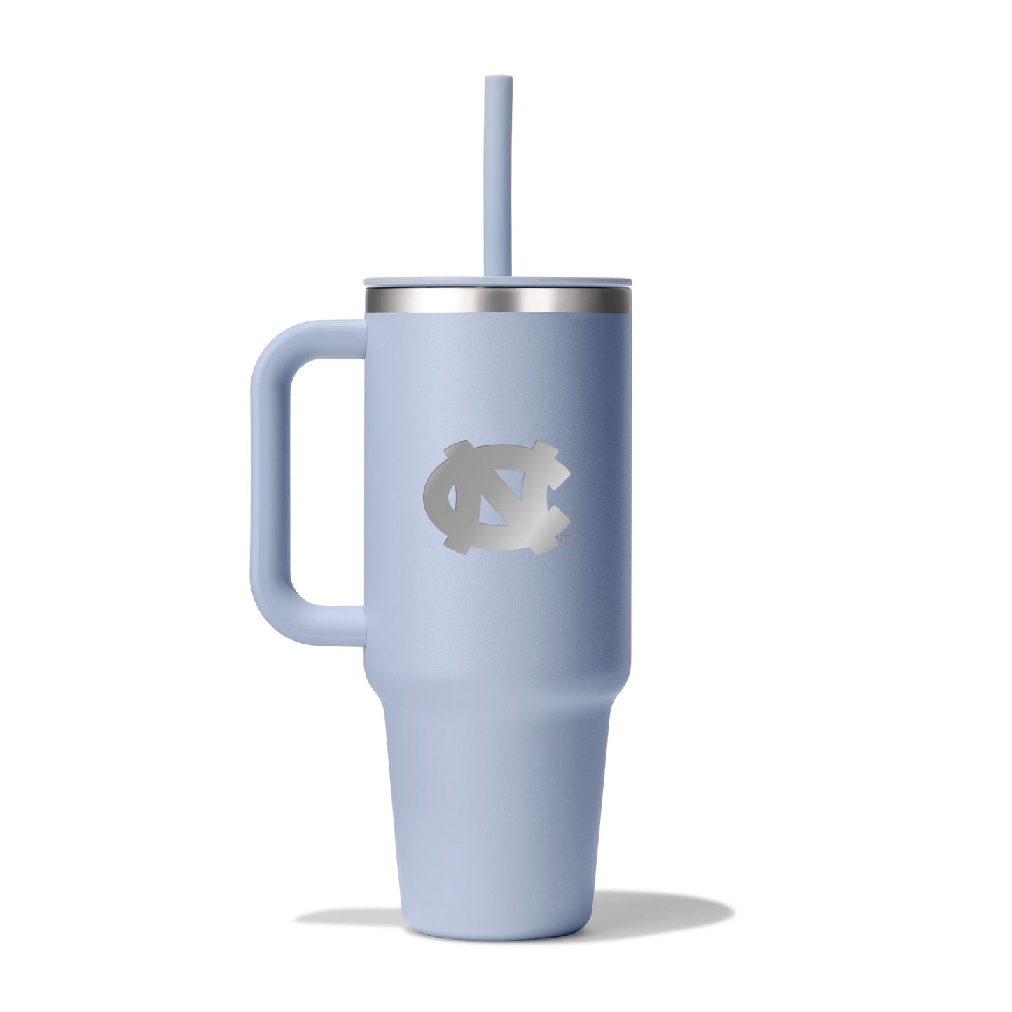 UNC Logo Light Blue Hydroflask Water Bottle 40 Oz