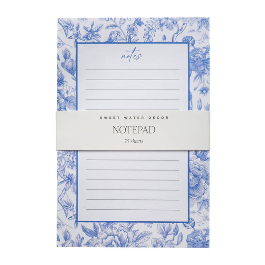 Carolina Blue Delft Notepad
