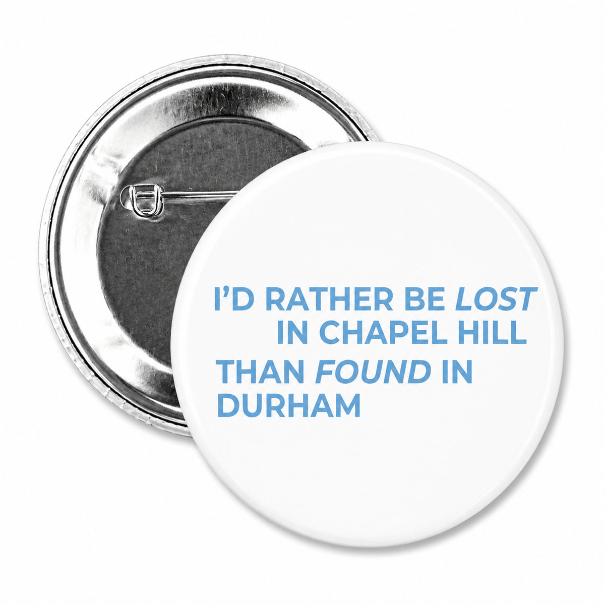 Lost & Found Button Pin 2.25" - Main View - Shrunken Head