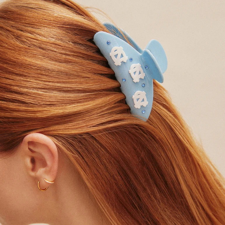 University of North Carolina Blue Hair Clip - Detail View - Baublebar