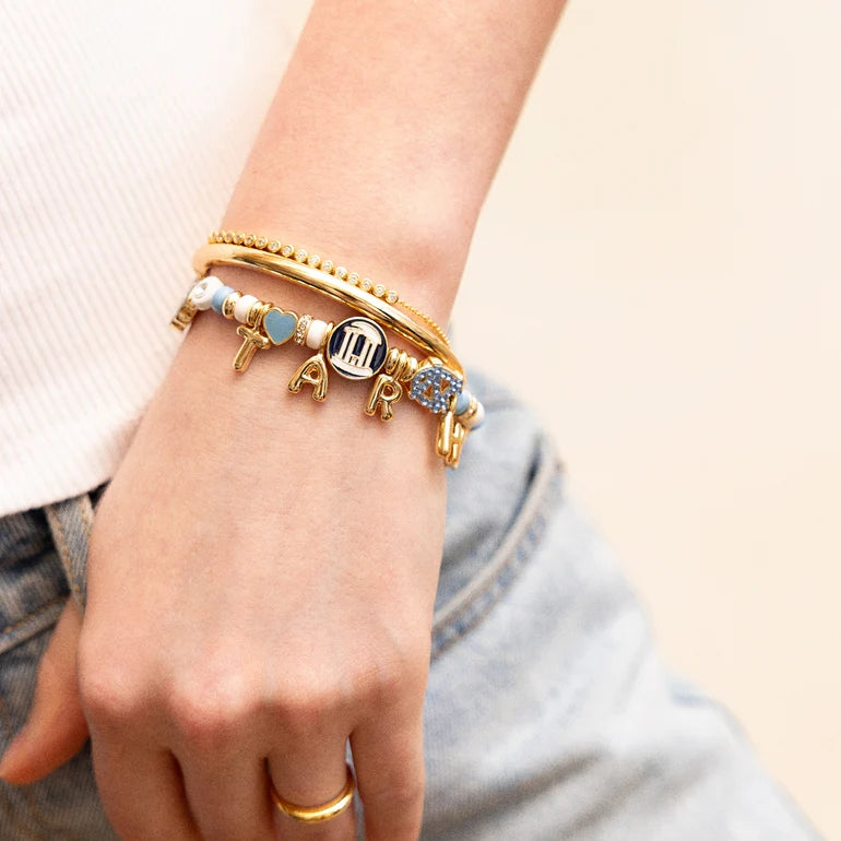 University of North Carolina Beaded Charm Bracelet