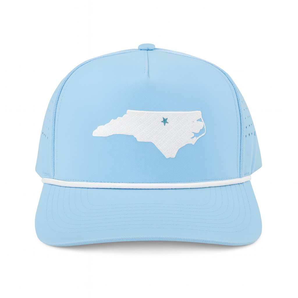 State of North Carolina Embroidered Rope Hat