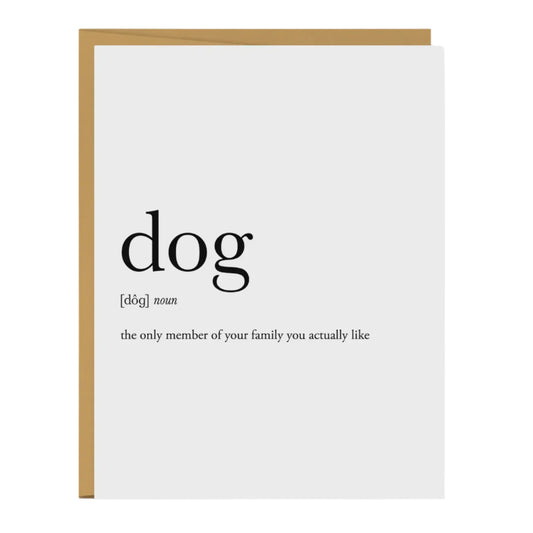 Dog Definition Everyday Greeting Card