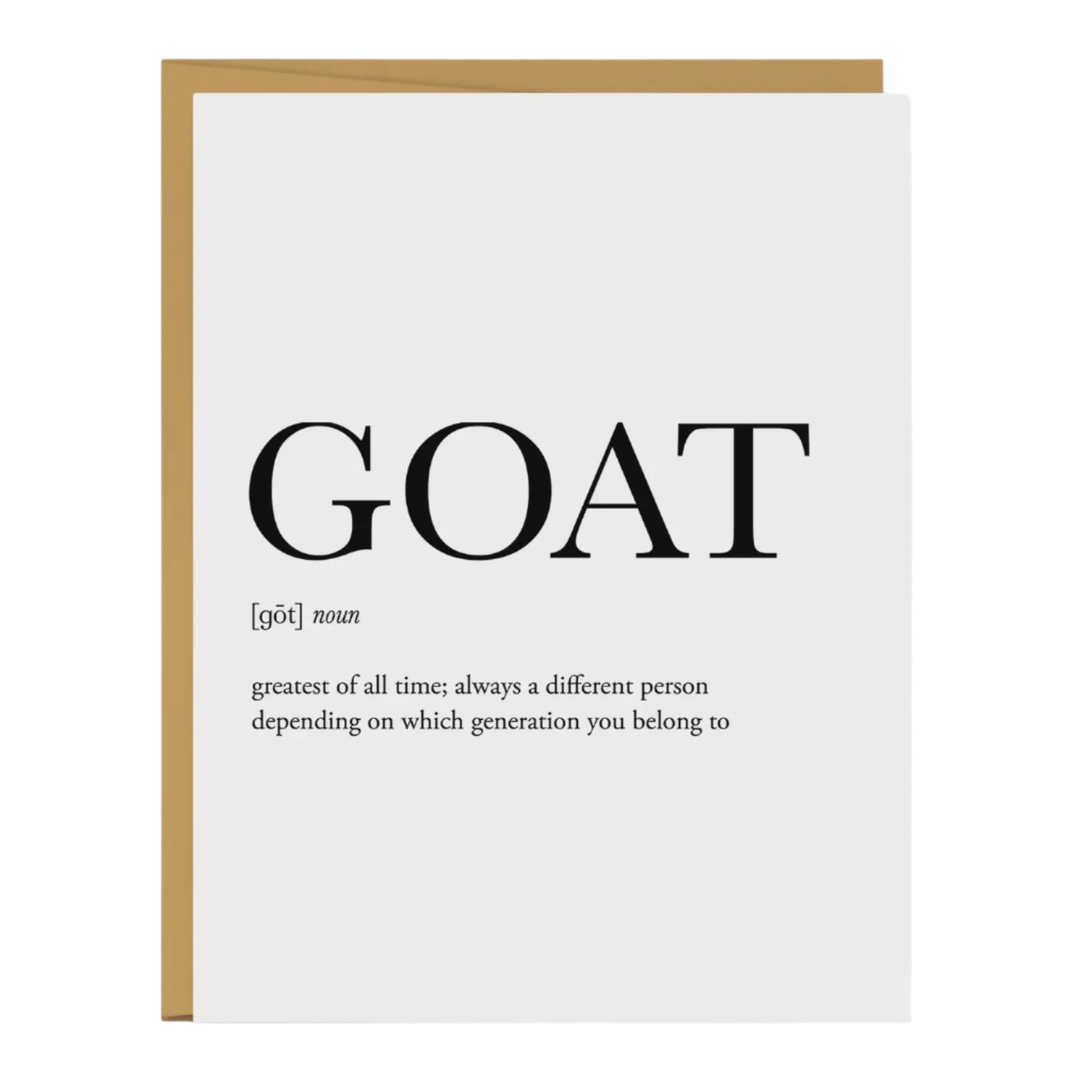 GOAT Definition Everyday Greeting Card