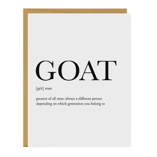 GOAT Definition Everyday Greeting Card