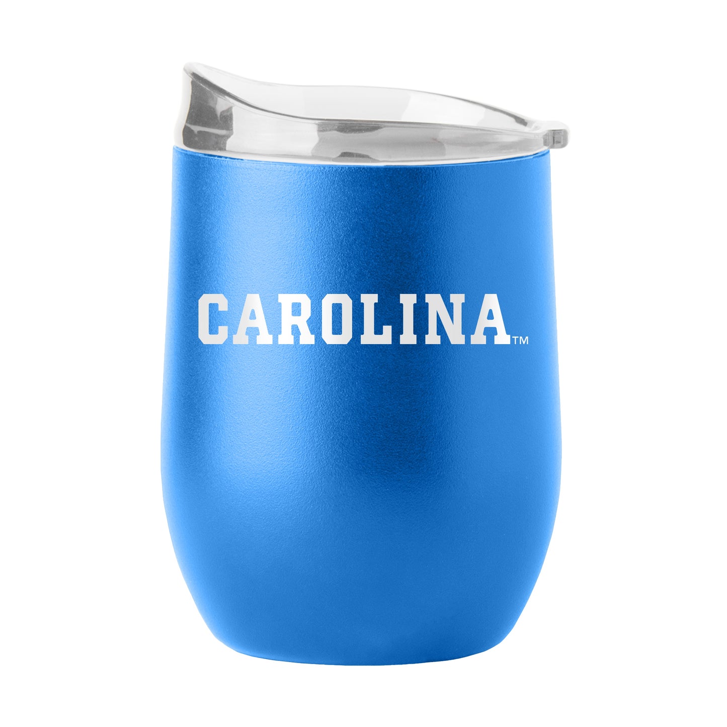 UNC 16oz Powder Coat Curved Beverage Tumbler