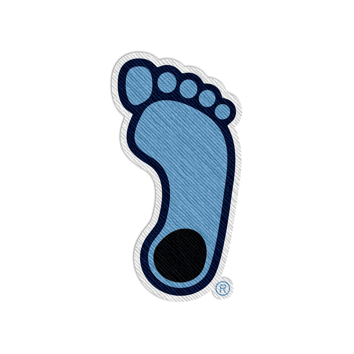 UNC Tar Heel Logo Embrodiered Patch 3"