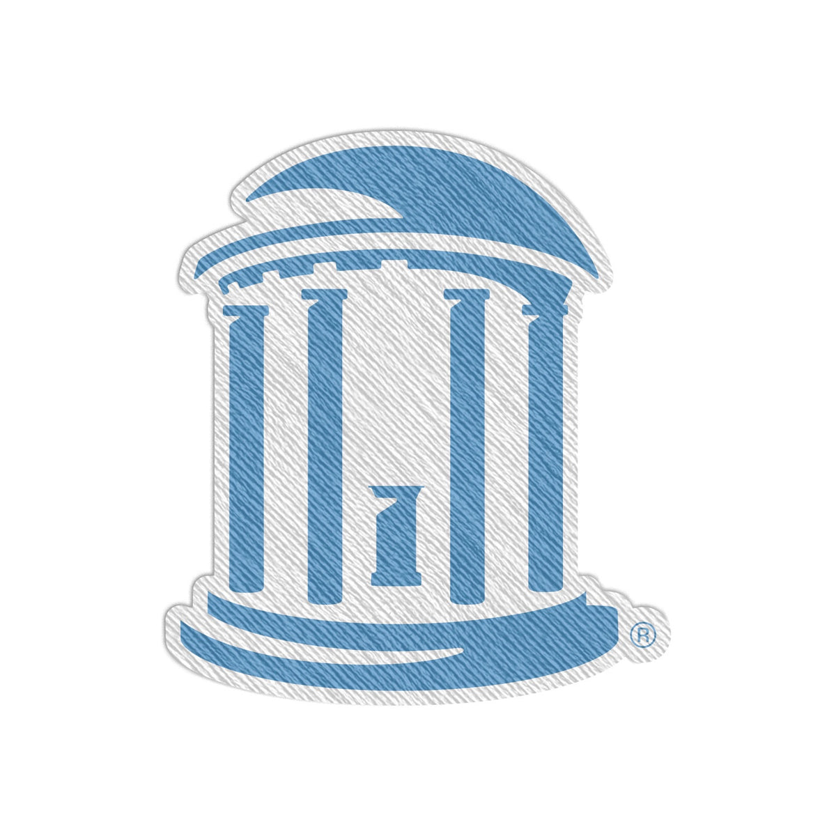 UNC Old Well Logo Embroidered Patch 3"