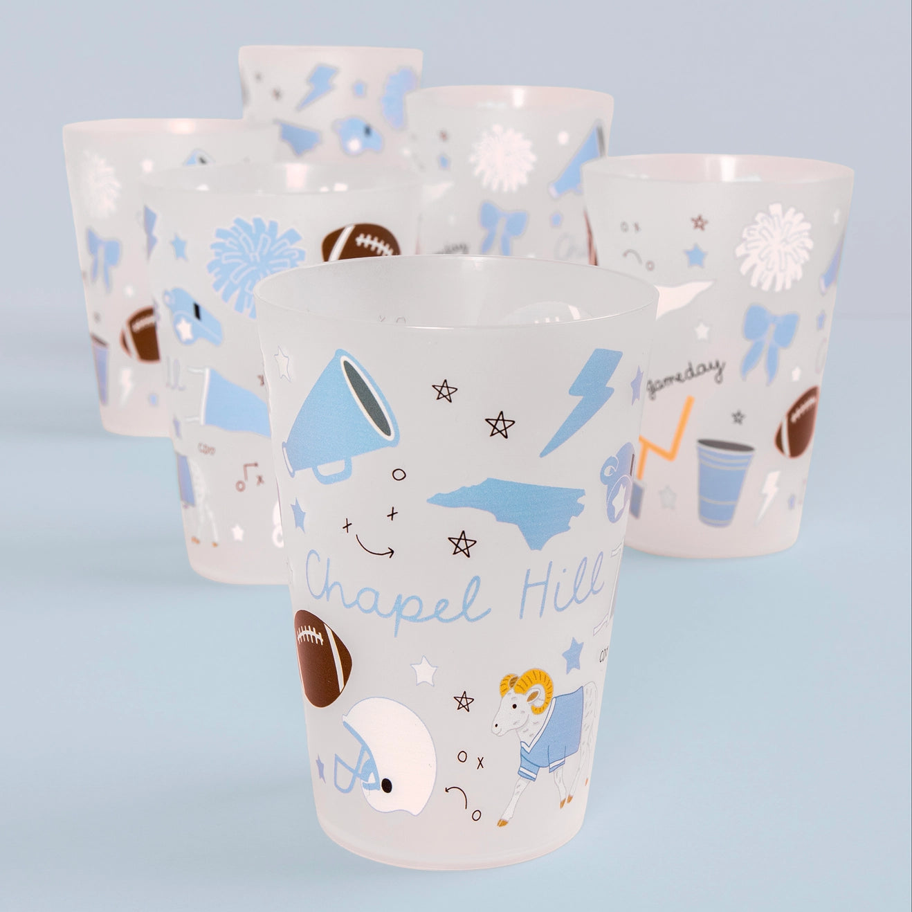 Chapel Hill Football Game Day 16oz Stadium Cups