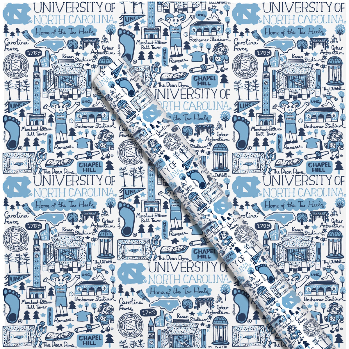 North Carolina Tar Heels Julia Gash Wrapping Paper