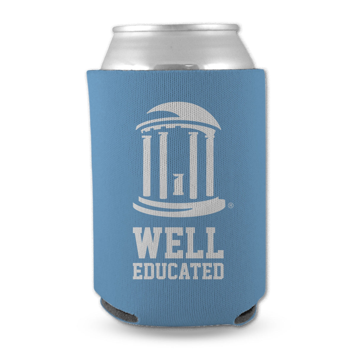 UNC Well Educated Can Cooler Koozie - Main View - Jardine