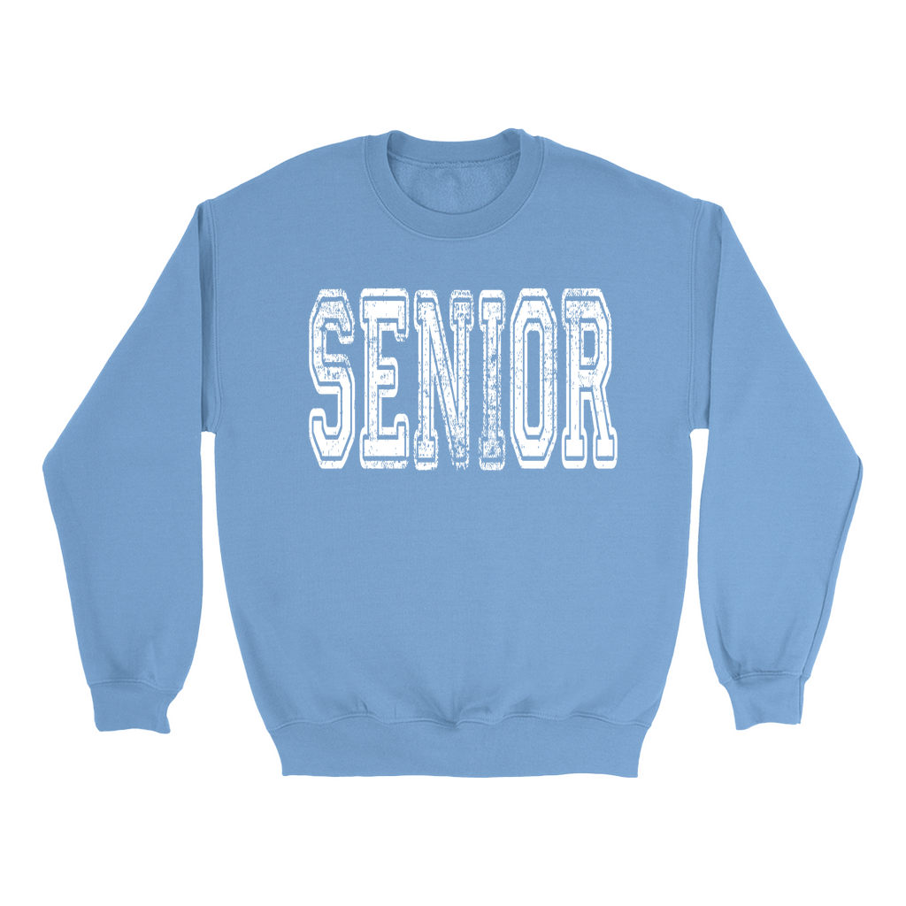Carolina Blue Vintage SENIOR Sweatshirt by Shrunken Head