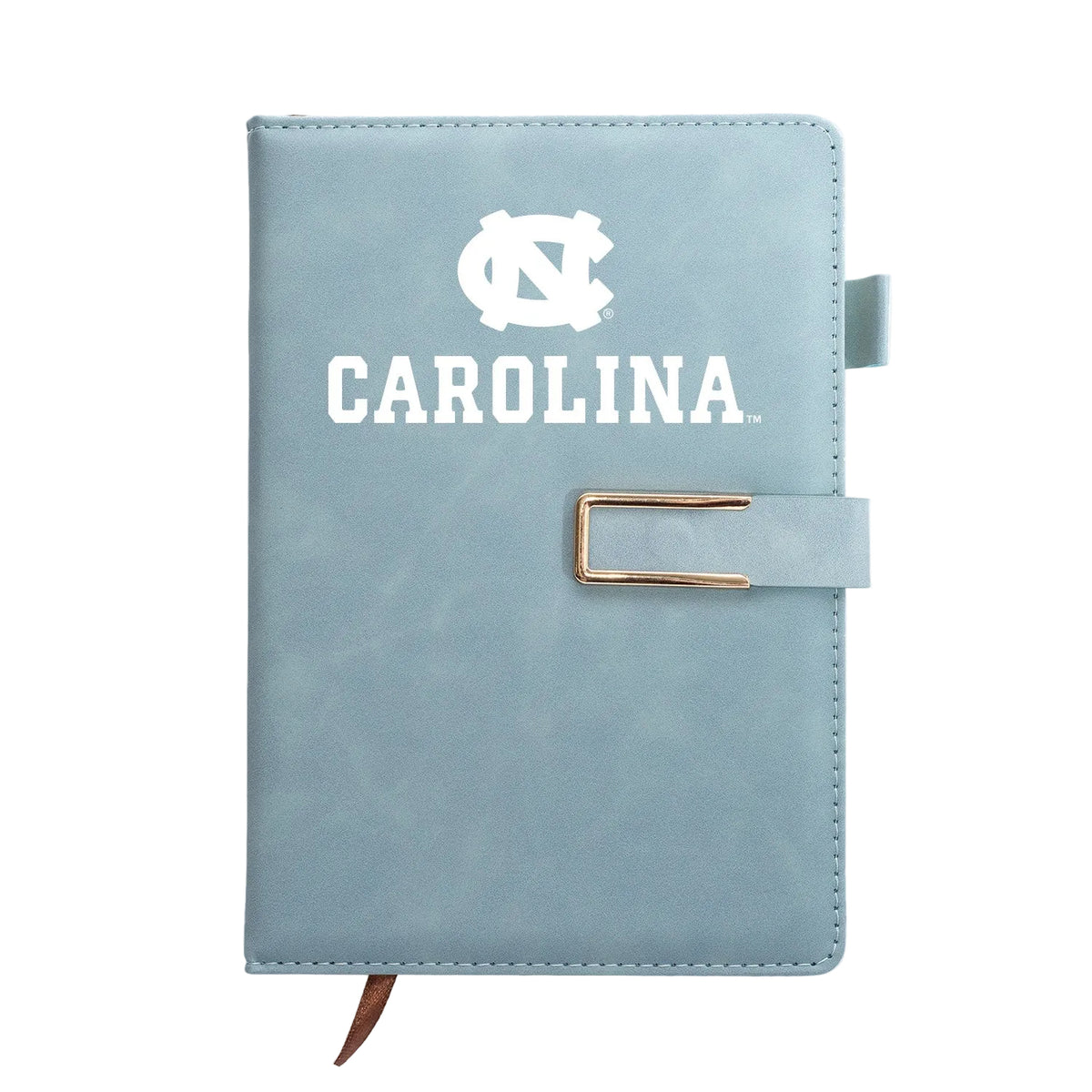 Carolina Tar Heels Faux Leather Journal with Pen Loop