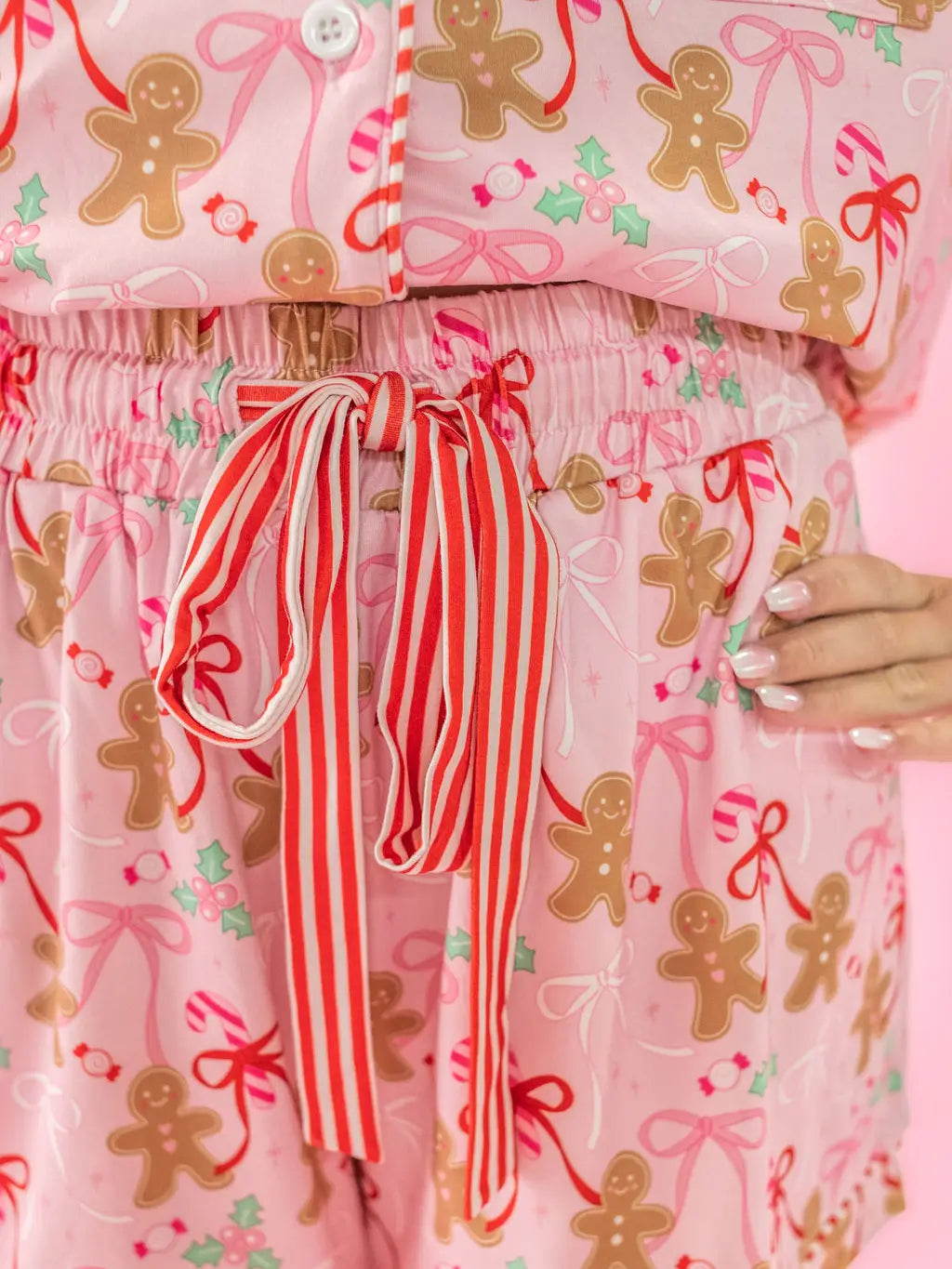 Gingerbread Bows - Christmas Sweets Pajama Set