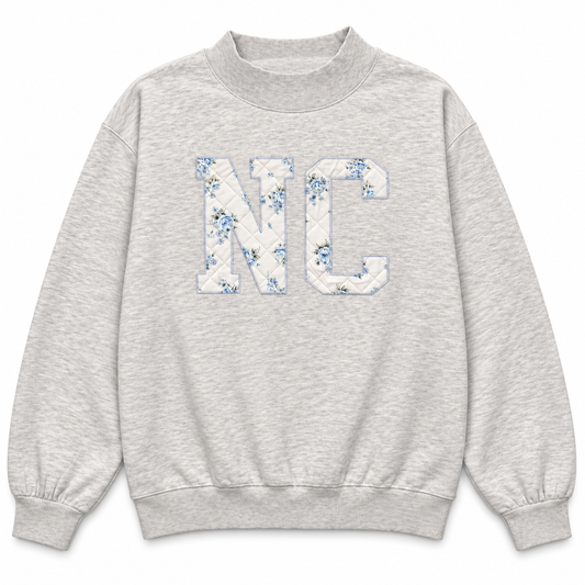 North Carolina Quilt Embroidered Mock Neck - Main View - Camp David