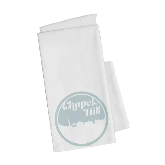 Chapel Hill North Carolina Towel White and Carolina Blue