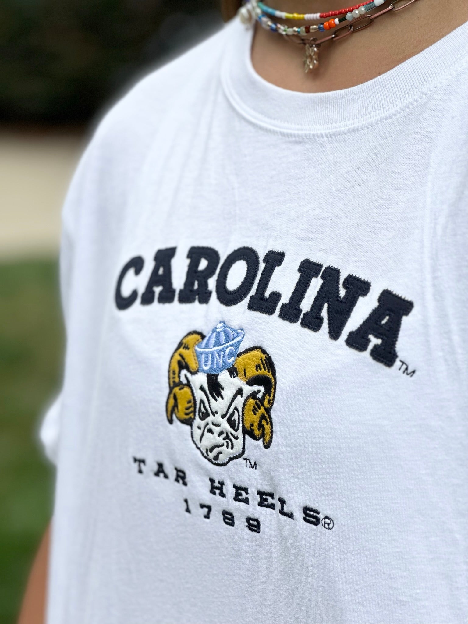 North Carolina Tar Heels Vintage Embroidered T-Shirt