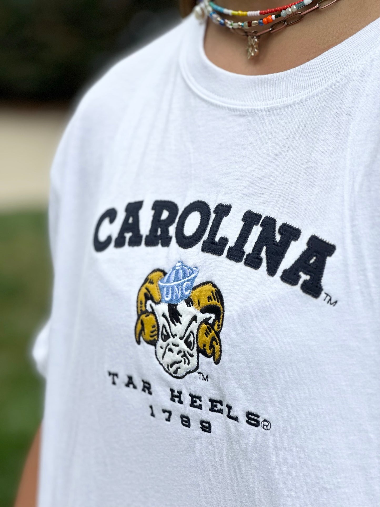 North Carolina Tar Heels Vintage Embroidered T-Shirt