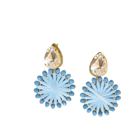 Radiant Gem Earrings–Periwinkle
