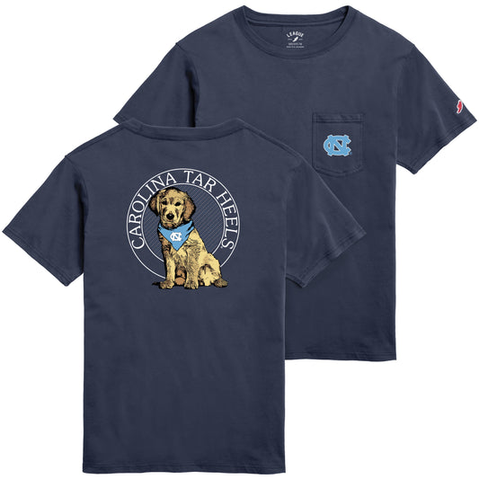 North Carolina Tar Heels Golden Puppy Adult T-Shirt