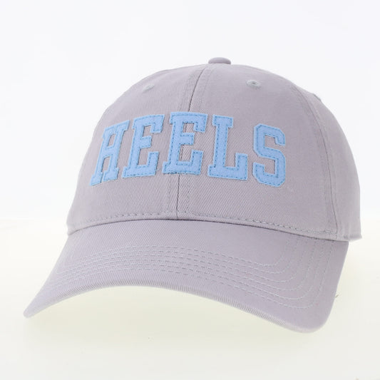 HEELS Hat in Grey UNC Tar Heels Adjustable Hat