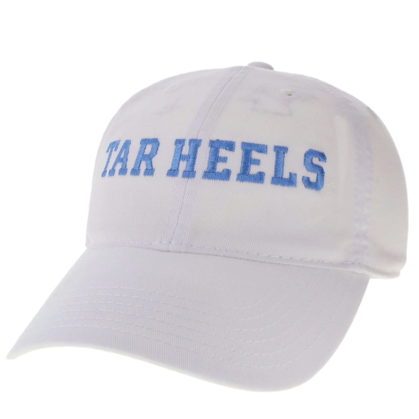 UNC White TAR HEELS Embroidered Adult Hat
