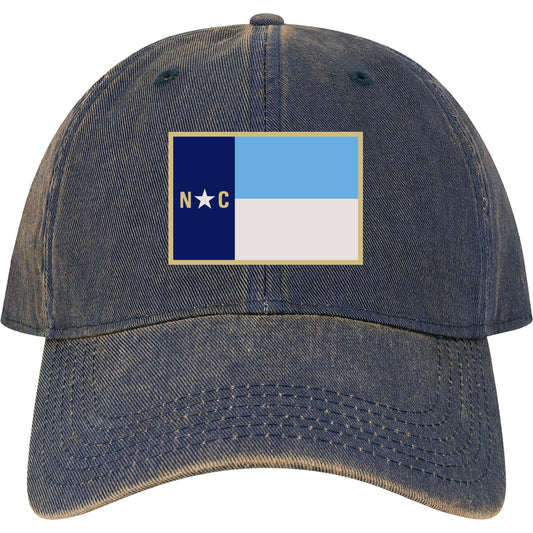 Carolina Blue Vintage North Carolina State Flag Adjustable Hat