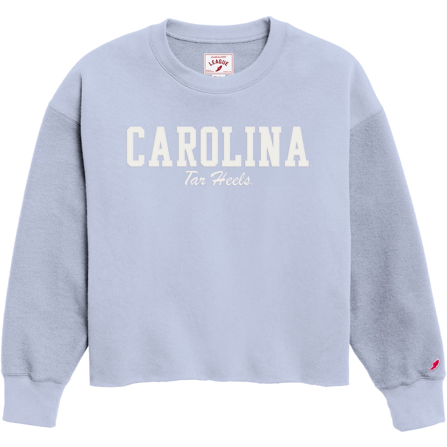 Carolina Tar Heels Cashmere Blue Crop Sweatshirt