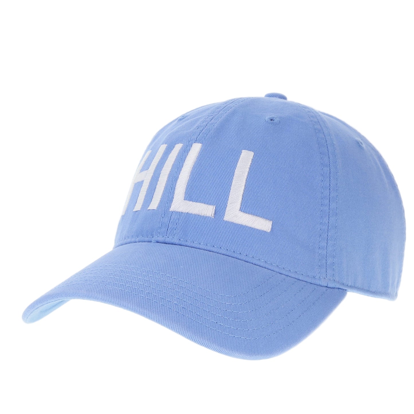 Chapel Hill Hat in Carolina Blue with White HILL